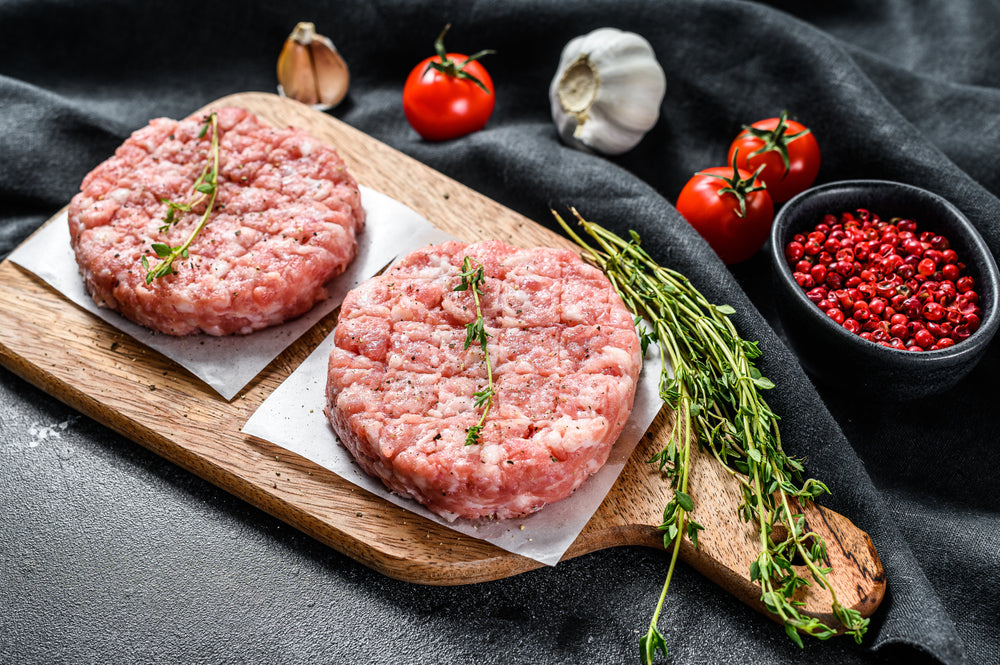 Ground wild boar patties - 6 patties 4 oz each