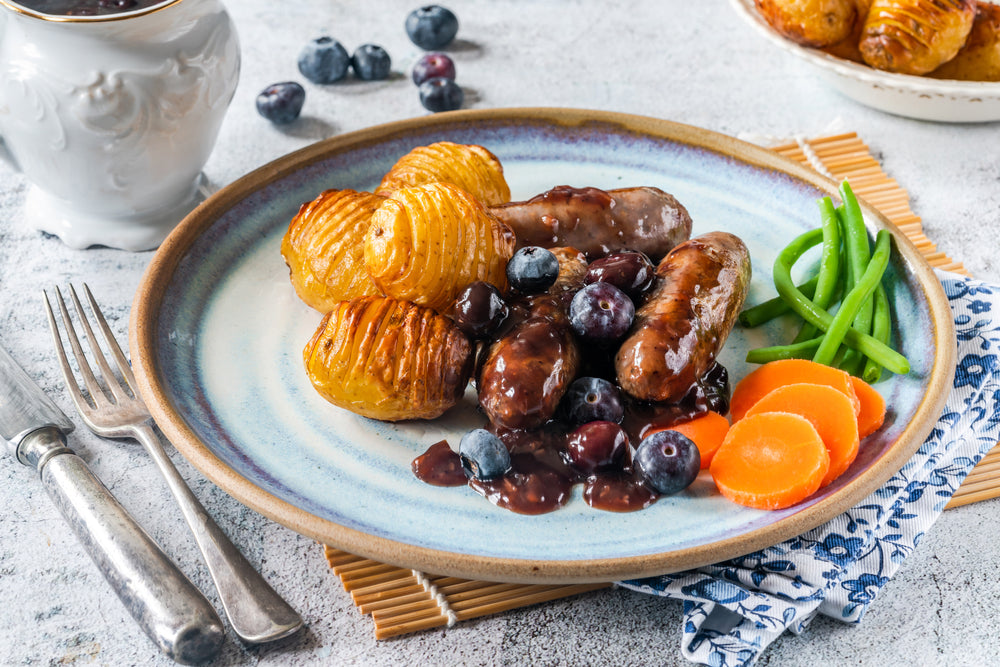 Venison Merlot and Blueberry Sausage 12 Oz